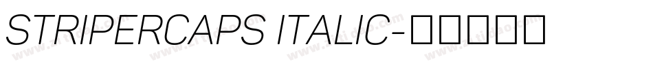 StriperCaps Italic字体转换